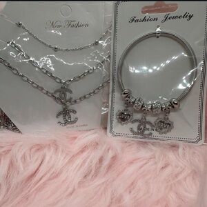 CC inspired necklace and bracelet combo